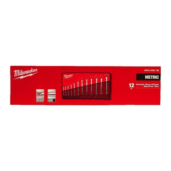 Набір ключів накидних метричних хромованих MILWAUKEE, (6x7/8x9/ 10x11/ 12x13/14x15/16x17/ 18x19/20x22 /21x23/ 24x27/25x28/30x32м 4932492738 фото