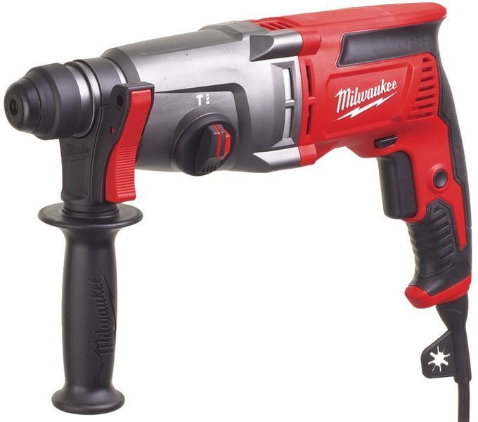 Перфоратор SDS-PLUS MILWAUKEE, PFH 26 T, 800Вт, 2,4Дж (2 режими) (бічна рукоять, обмежувач глибини, кейс) 4933464581 фото