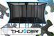 Батут THUNDER OUTSIDE PHENOM з зовнішньою сіткою 8 х 12 футів чорно-блакитний OUTSIDE PHENOM 8FTX12FT OUTSIDE PHENOM 8FTX12FT фото 1