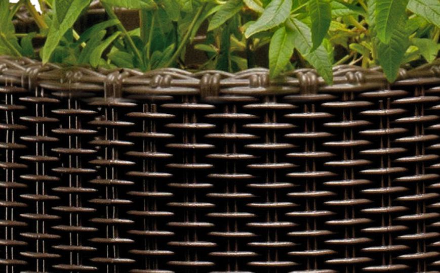 Горшок для цветов Keter Cylinder Planter Medium, 18 л, коричневый 7290103664190 фото