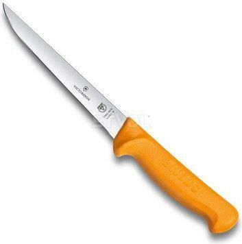 Ніж кухонний обваловувальний Victorinox Swibo Boning, вузький, помаранчевий, 18 см 5.8401.18 фото