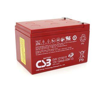 Аккумуляторная батарея CSB EVH12150, 12V 15Ah (151х98х94мм), Q4 EVH12150 фото