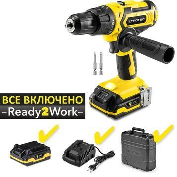 Дриль-шурупокрут акумуляторний ударний Trotec PHDS 11-20V + кейс (4410000502) DAS302795 фото