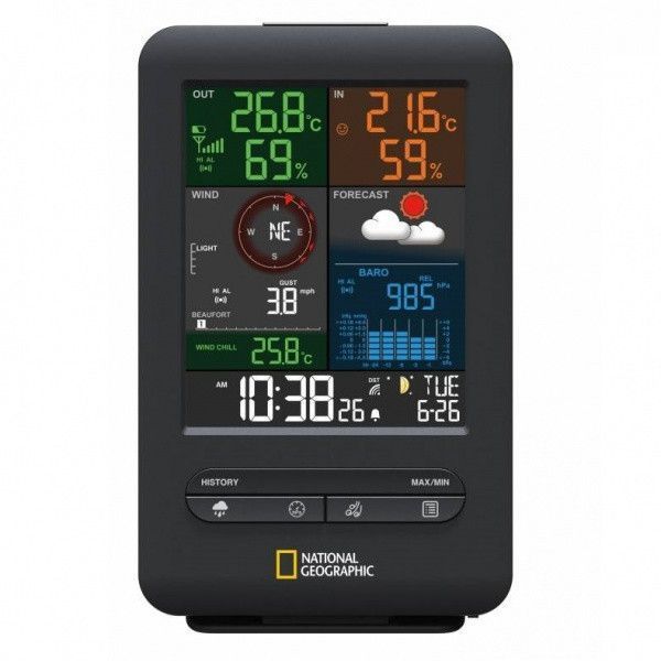 Метеостанція National Geographic Weather Center 5-in-1 256 colour Black (9080500) 927576 фото