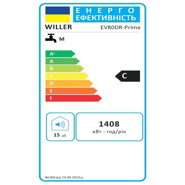 Водонагрівач WILLER EV80DR-Prime EV80DR-Prime фото