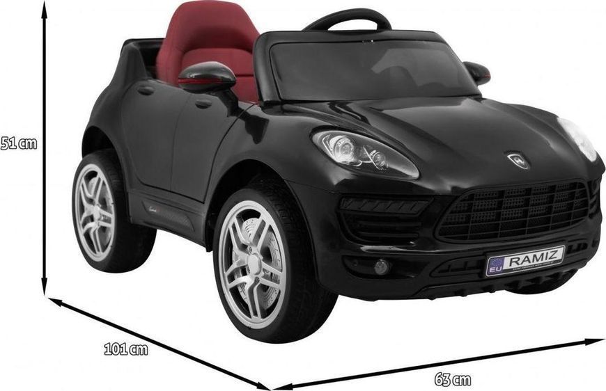 Дитяча акумуляторна машинка Turbo-S Чорна PA.HL1518.CZ фото