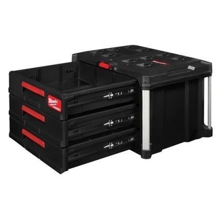 Ящик для інструменту з 3 висувними відсіками MILWAUKEE PACKOUT DRAWER BOX 4932472130 4932472130 фото