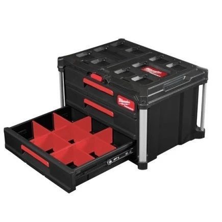 Ящик для інструменту з 3 висувними відсіками MILWAUKEE PACKOUT DRAWER BOX 4932472130 4932472130 фото