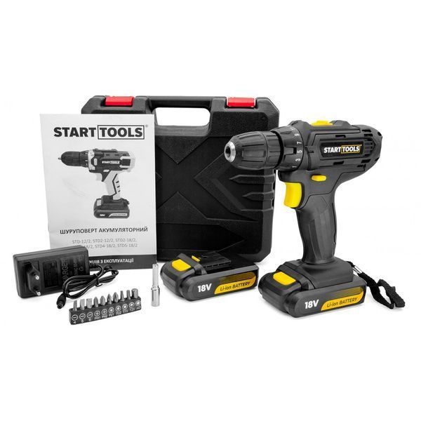 Шурупокрут акумуляторний START TOOLS STD4-18/2 STD4-18/2 фото