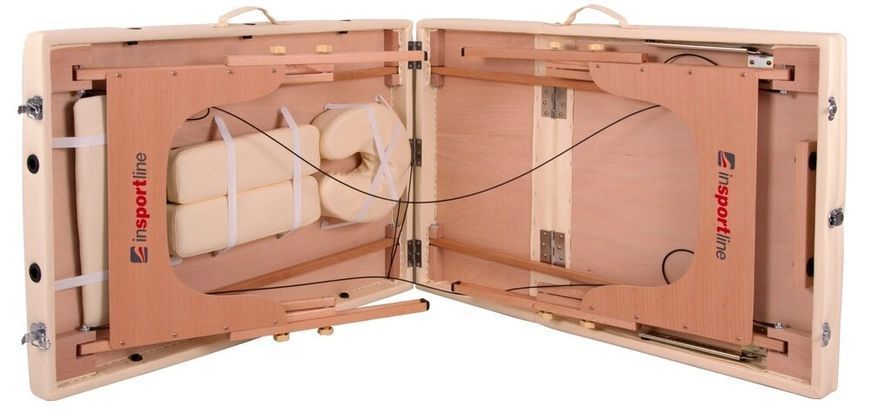 Масажний стіл inSPORTline Japane 3-Piece Wooden - золотистий 9408-3 фото