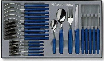 Набір Victorinox, 24 столові прилади, серрейтор, синій 5.1232.24 фото