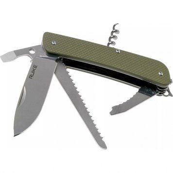 Багатофункціональний ніж Ruike Criterion L32, (8.5 см) 12C27 / G10 зелений, 13 інстр. L32-G фото