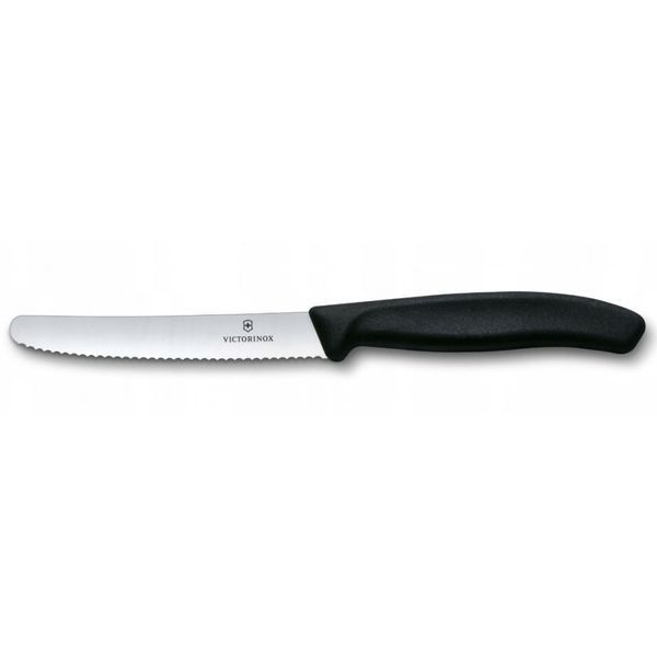 Набір ножів для томатів Victorinox Swiss Classic 2 ножа 11см хвил чорн 6.7833.2 6.7833.2 фото