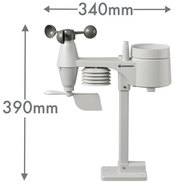 Метеостанція Bresser Weather Center 5-in-1 256 colour Professional Black (7002520CM3000) 925525 фото
