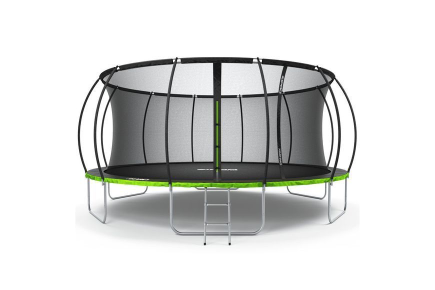 Батут Zipro Jump Pro Premium з внутрішньою сіткою 16 футів 496 см чорно-зелений 5902659843197 5902659843197 фото