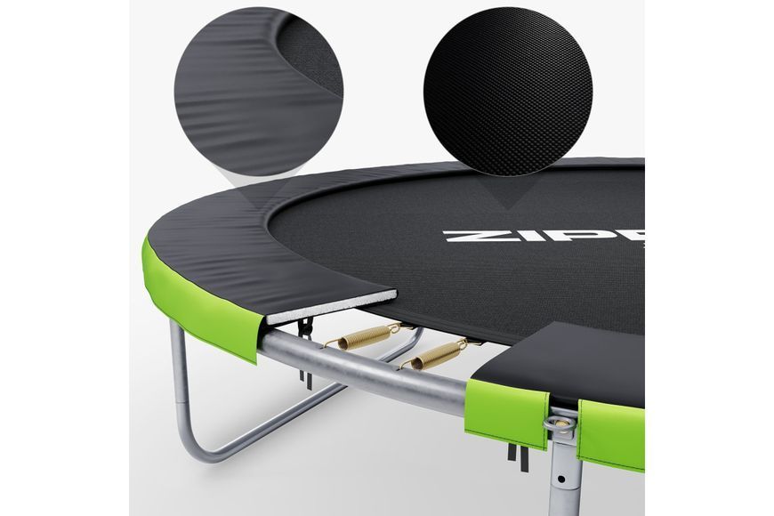 Батут Zipro Jump Pro Premium з внутрішньою сіткою 16 футів 496 см чорно-зелений 5902659843197 5902659843197 фото