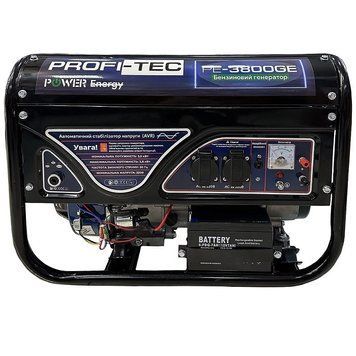 Бензиновый генератор PROFI-TEC PE-3800GE (3.8 кВт, электростартер) 004763P фото