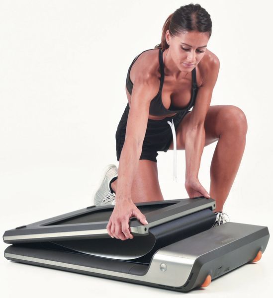 Бігова доріжка Toorx Treadmill WalkingPad with Mirage Display Mineral Grey (WP-G) 929880 фото