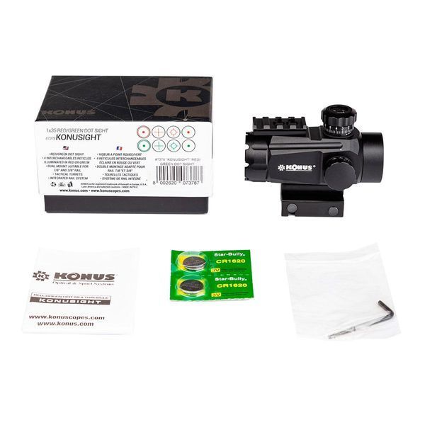 Коліматорний приціл KONUS KONUSIGHT 1x35 7378 фото