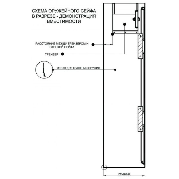 Сейф збройовий FEROCОN Е-150К1.Т1.П2.9005 Е-150К1.Т1.П2.9005 фото