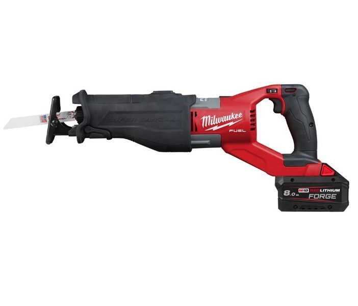 Пила шабельна акумуляторна MILWAUKEE, M18 FSX-801C (зарядний пристрій M12-18 FC, 1 акумулятор M18 FB8 8 Аг, полотно, кейс) 4933499177 фото
