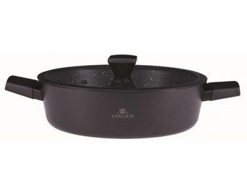 Каструля з кришкою 28 см 4,4 л Gerlach Granitex (5901035504714) 5901035504714 фото
