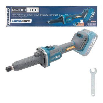Акумуляторна пряма шліфувальна машина PROFI-TEC PPSG0620 UltraCore (без акумулятора та зарядного пристрою) 007181P фото