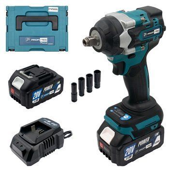 Аккумуляторный гайковерт PROFI-TEC DTW500BL POWERLine (2&times;PT2050MP (4.0 Ач), зарядное устройство) 006321P фото