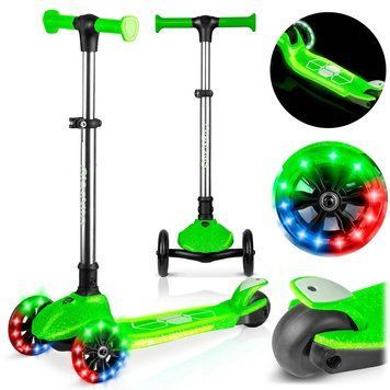 Дитячий самокат триколісний Ricokids Jelly зелений 765900 фото