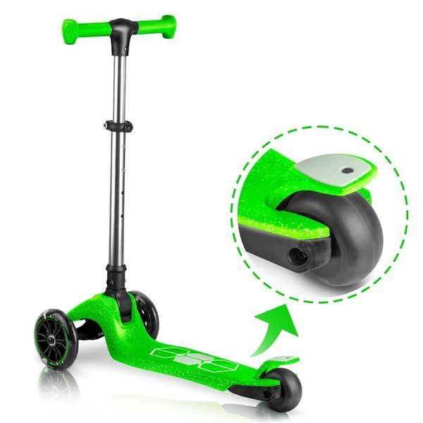 Дитячий самокат триколісний Ricokids Jelly зелений 765900 фото