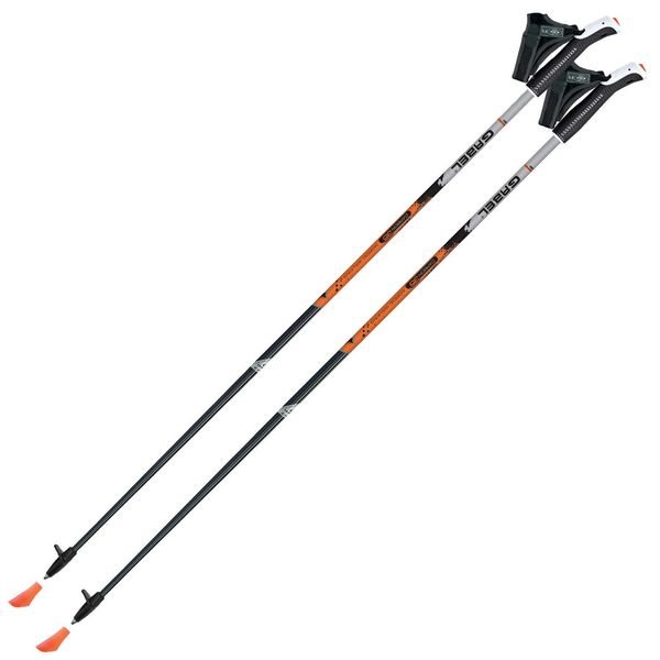 Палиці для скандинавської ходьби Gabel X-1.35 Black/Orange 125 (7008361141250) DAS301689 фото