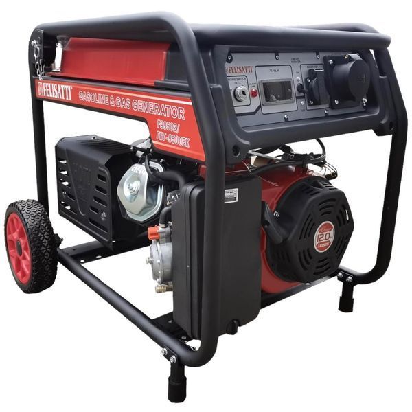 Газобензиновий генератор FELISATTI ГБГ-6500ЕК F96502 / 230 В 5-5.5 кВт (Пропан-Бутан / Метан / Бензин) ГБГ-6500ЕК/F96502 фото