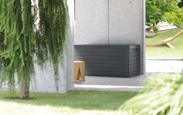 Ящик для зовнішнього зберігання Prosperplast WOODEBOX 190 л, коричневий 5905197267982 фото