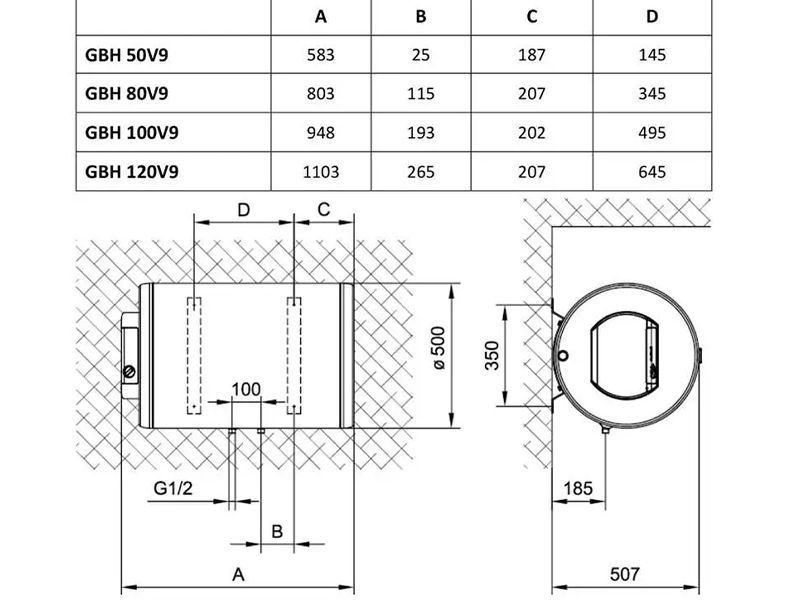 Бойлер Gorenje GBH100V9 700180 фото