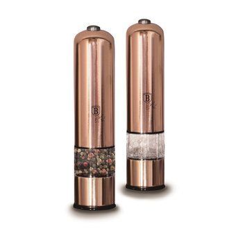 Набір електричних млинів для солі та перцю Berlinger Haus Metallic Line Rose Gold Edition (BH-1905) BH-1905 фото