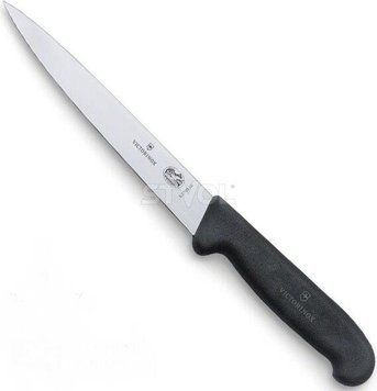 Ніж кухонний філейний Victorinox Fibrox 16 см, чорний 5.3703.16 фото