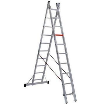 Двухсекционная алюминиевая лестница-стремянка Virastar Duomax Pro 2x10 ступеней (TSA6) TSA6 фото