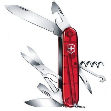 Складаний ніж Victorinox Transparent Red Blister 1.3703.TB1 (блістер) 1.3703.TB1 фото