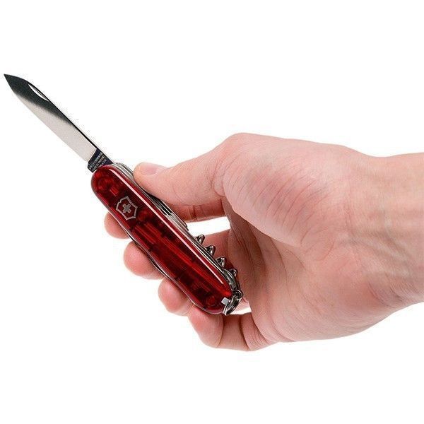 Складаний ніж Victorinox Transparent Red Blister 1.3703.TB1 (блістер) 1.3703.TB1 фото