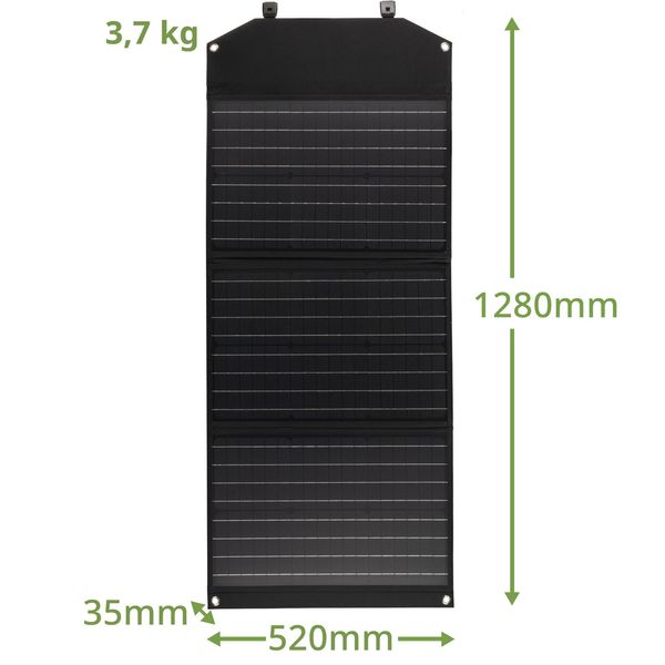 Портативний зарядний пристрій сонячна панель Bresser Mobile Solar Charger 90 Watt USB DC (3810060) 930151 фото