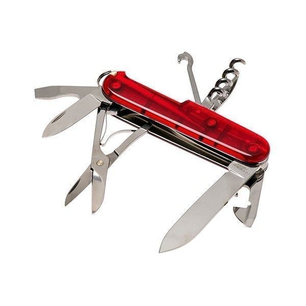 Складаний ніж Victorinox Transparent Red Blister 1.3703.TB1 (блістер) 1.3703.TB1 фото