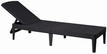 Шезлонг Allibert Jaipur Sun lounger, сірий (8711245144870) 8711245144870 фото