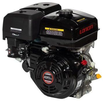 Двигун бензиновий Loncin G420F (16 к. с., шпонка 25 мм, євро 5) 13003 фото