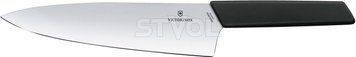 Кухонний шефський Victorinox Swiss Modern Carving, 20 см, чорний, блістер 6.9013.20B фото