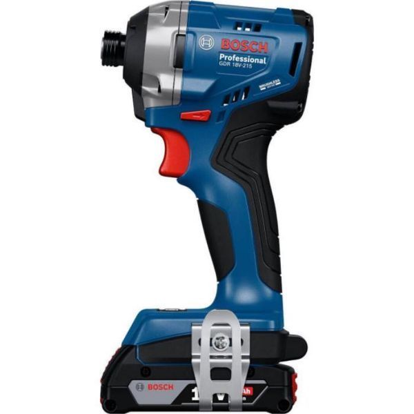 Акумуляторний безщітковий ударний гайковерт Bosch GDR 18V-215 + (2x18V 2.0Ah + 1хGAL 18V-20 + Кейс) 06019N2022 фото