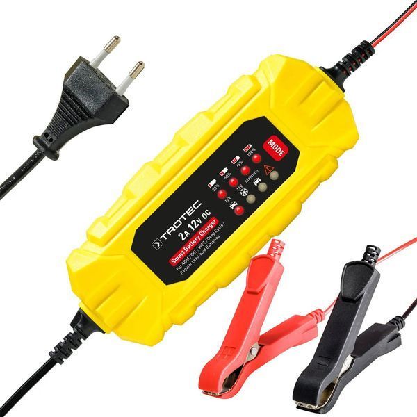 Зарядний пристрій для автомобільного акумулятора Trotec PBCS 2A, 12V, 4-60Ah (4675000001) DAS302833 фото