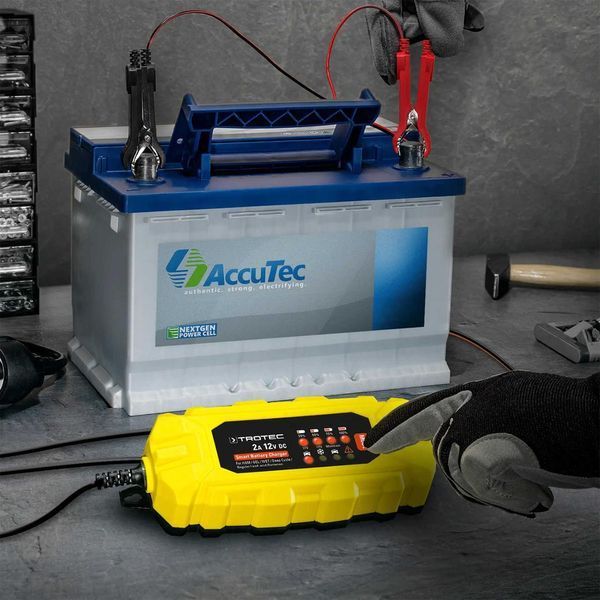 Зарядний пристрій для автомобільного акумулятора Trotec PBCS 2A, 12V, 4-60Ah (4675000001) DAS302833 фото