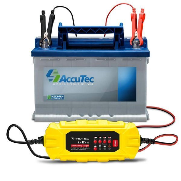Зарядний пристрій для автомобільного акумулятора Trotec PBCS 2A, 12V, 4-60Ah (4675000001) DAS302833 фото