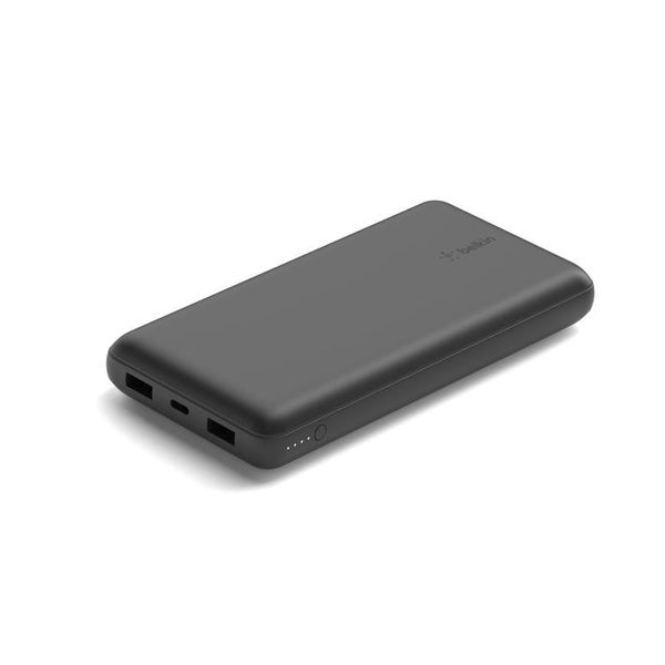 Акумулятор портативний літій-іонний Power Bank Belkin 20000 мА·год 15 Вт, 2хUSB-A/USB-C, чорний BPB012BTBK фото