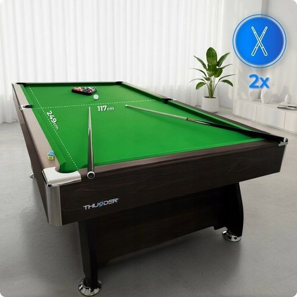 Більярдний стіл THUNDER BOLD-BROWN 9FT, 274 х 142 х 81 см BOLD-BROWN-9FT фото